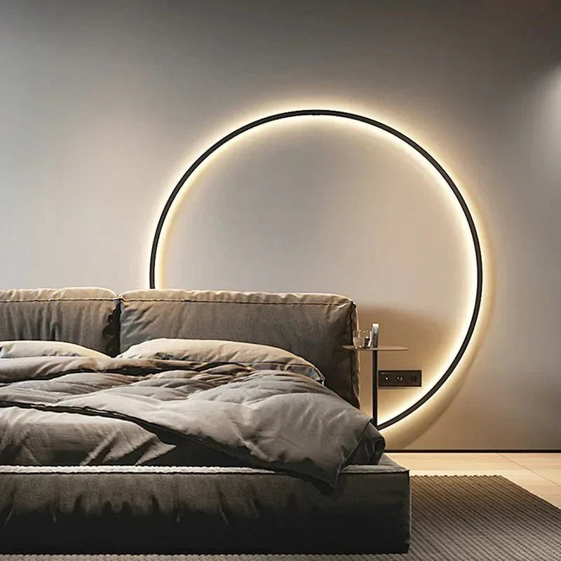 Minimalist Style LED Ring Wall Light