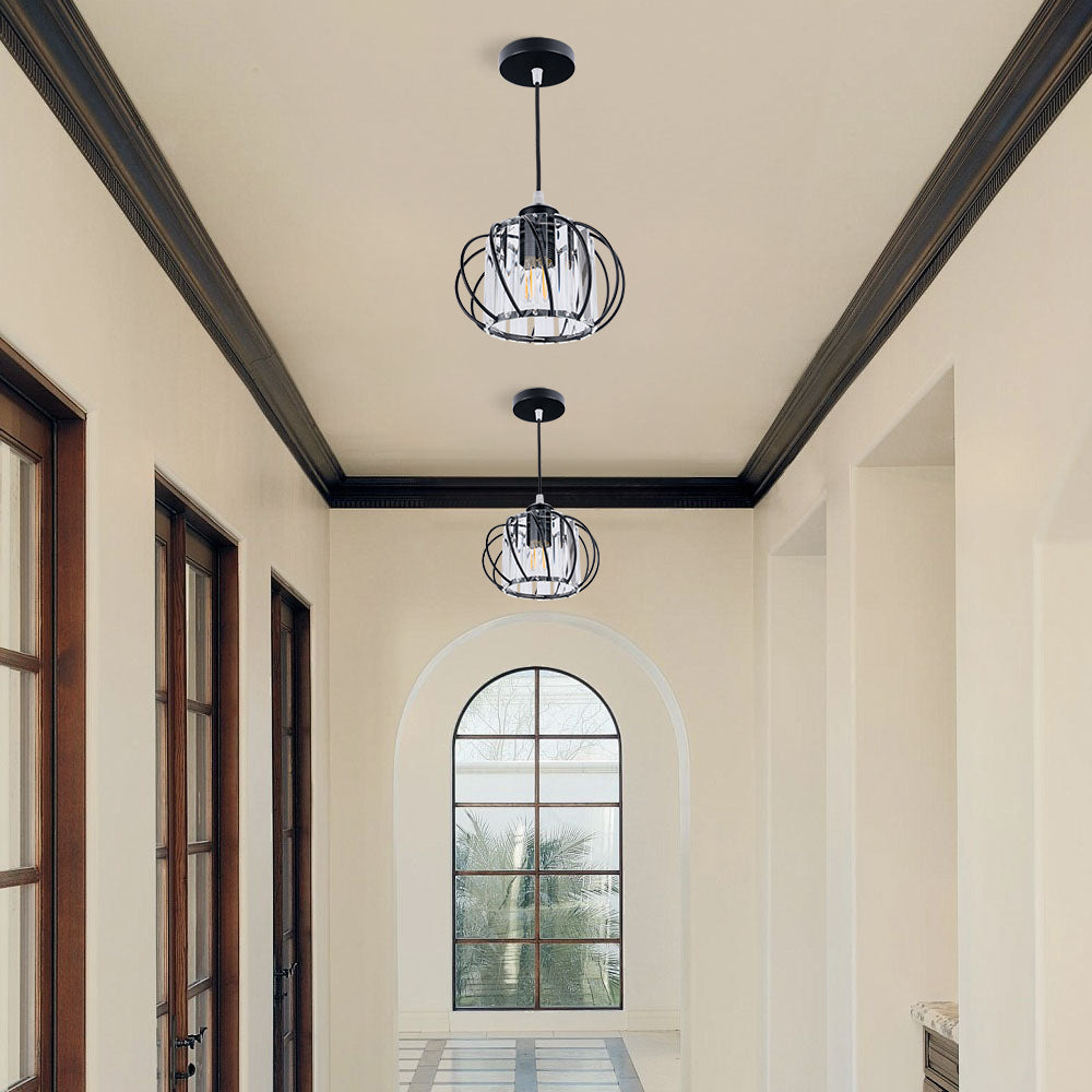 Modern Semi-Flush Mount Ceiling Light for Hallway, Bedroom, and Kitchen