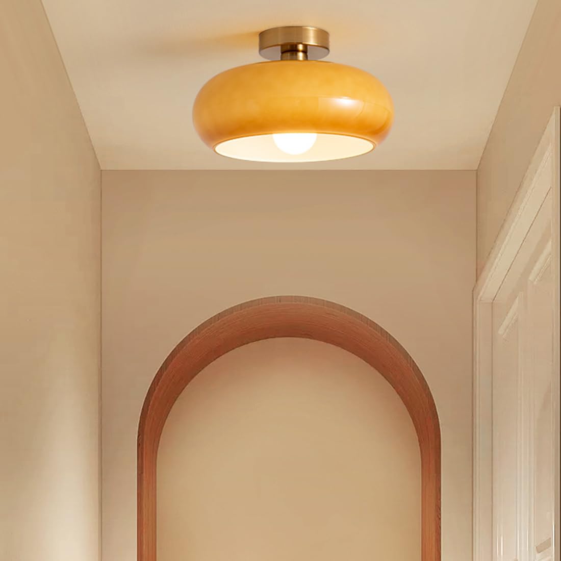 Art Deco Contemporary Round Ceiling Lamp