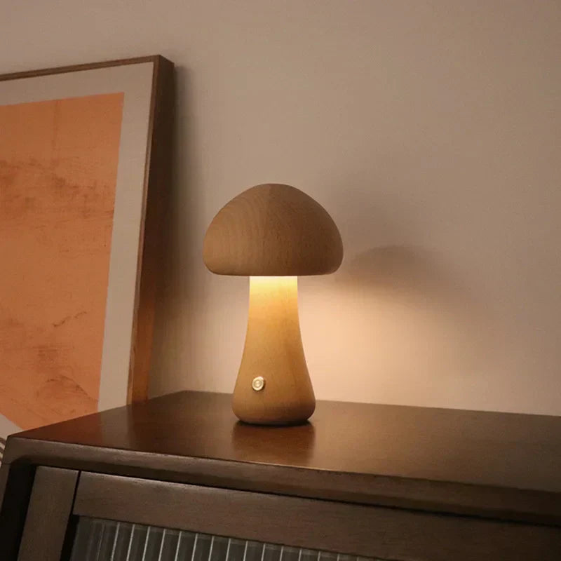 Minimalist Mushroom Touch Table Lamp