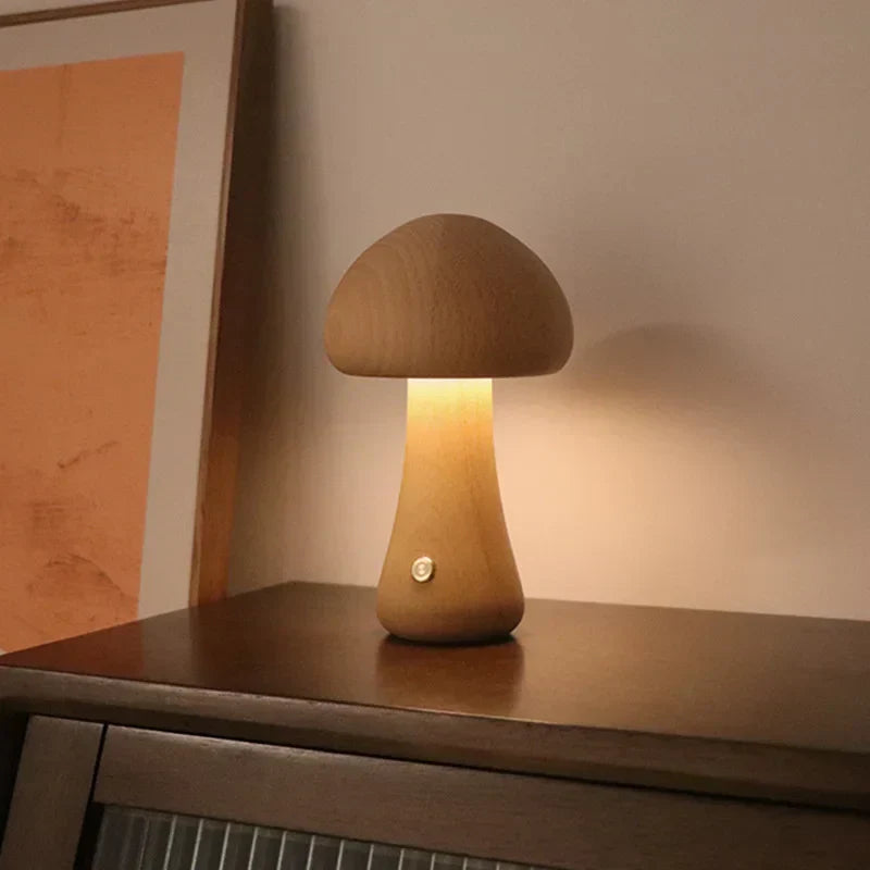 Minimalist Mushroom Touch Table Lamp
