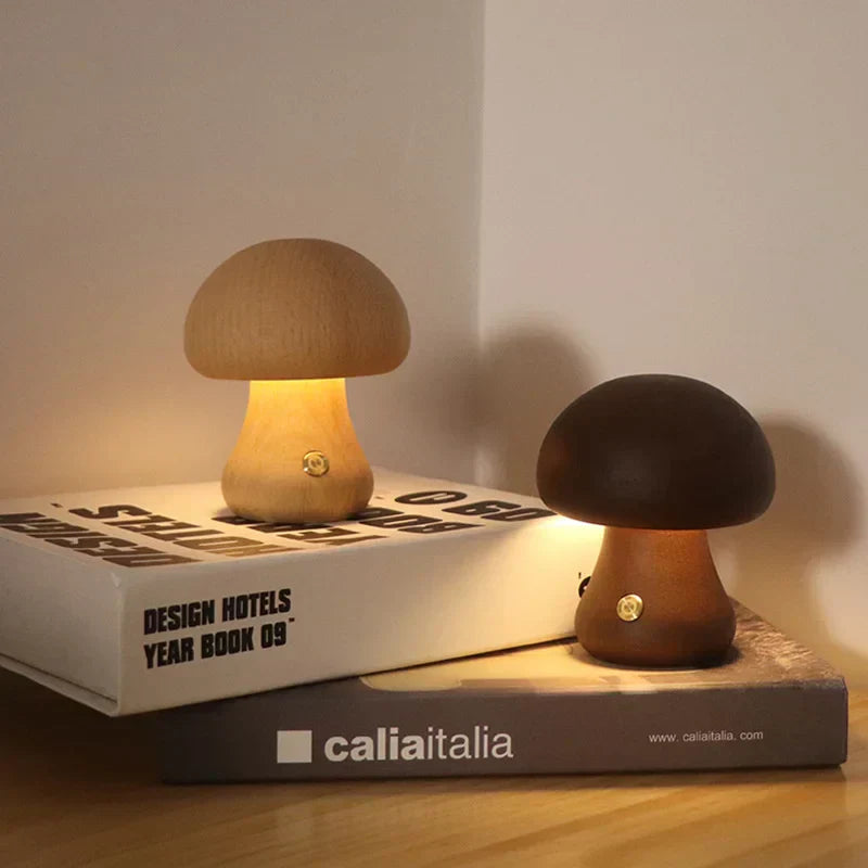 Minimalist Mushroom Touch Table Lamp