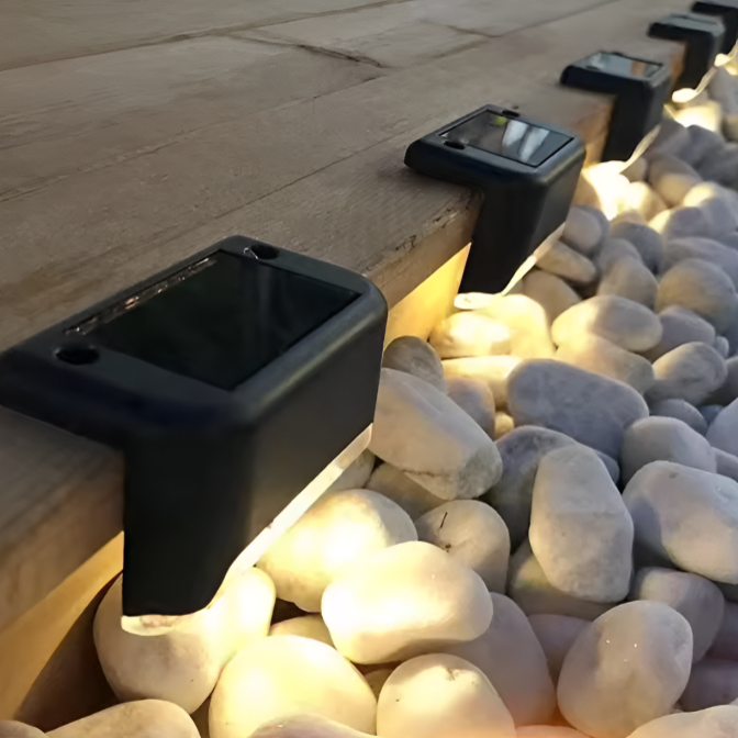 Solar Outdoor Lights for Railing Stairs, Fence, and Patio