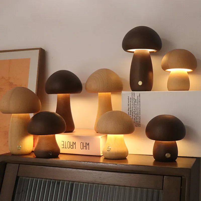 Minimalist Mushroom Touch Table Lamp