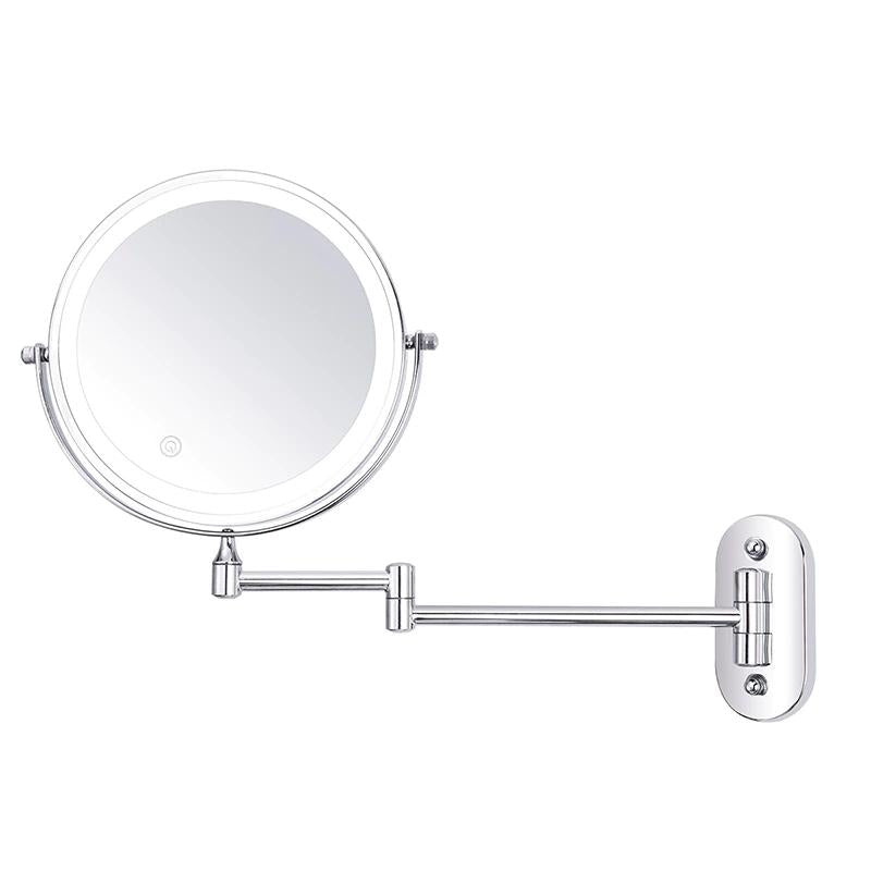 Rechargeable LED Makeup Mirror with Magnification and Lighting