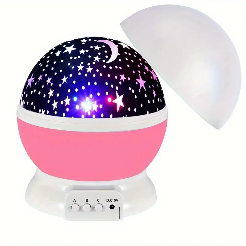 360° Rotating Galaxy Projector with 3D Night Light
