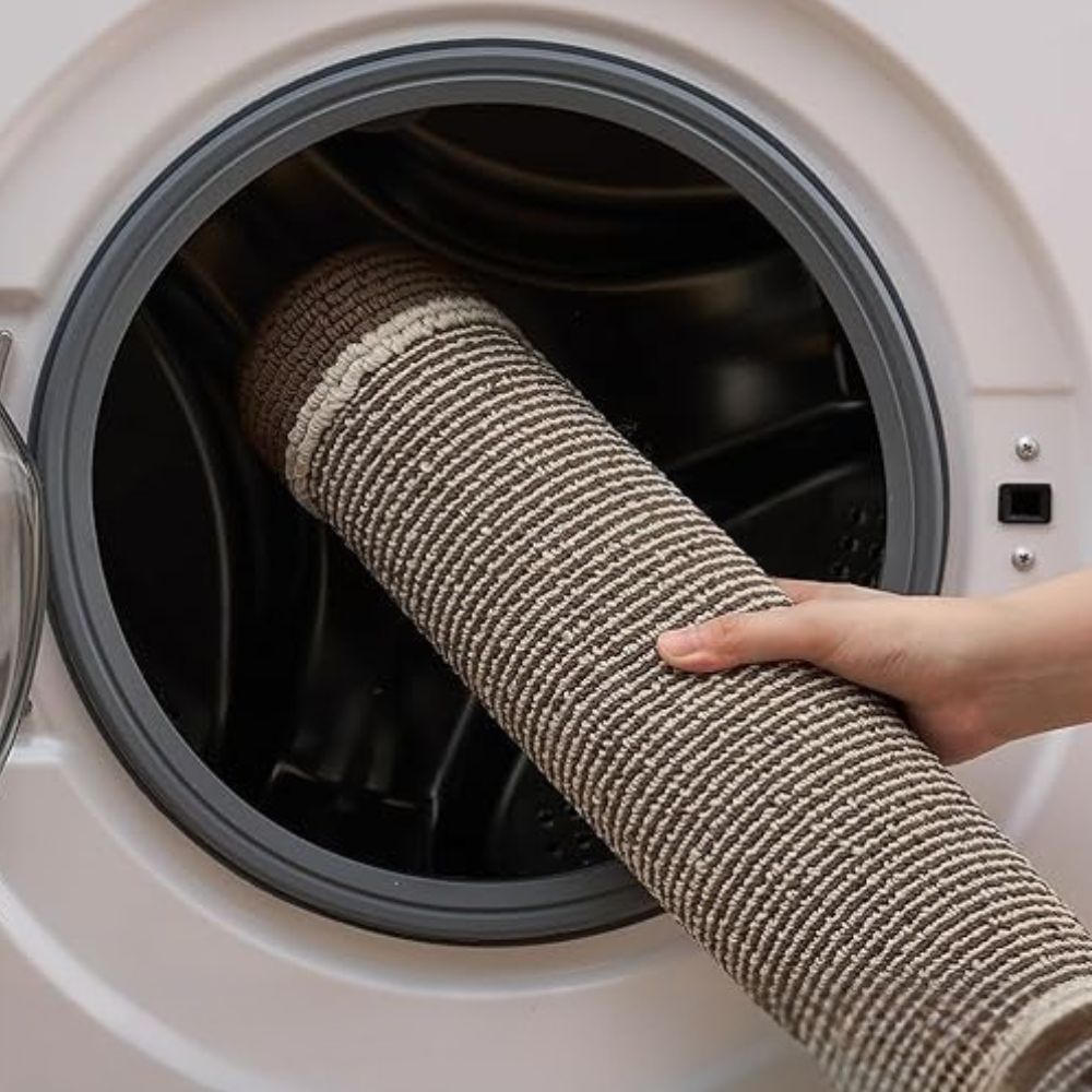 Knitted Two-Tone Kitchen Mat