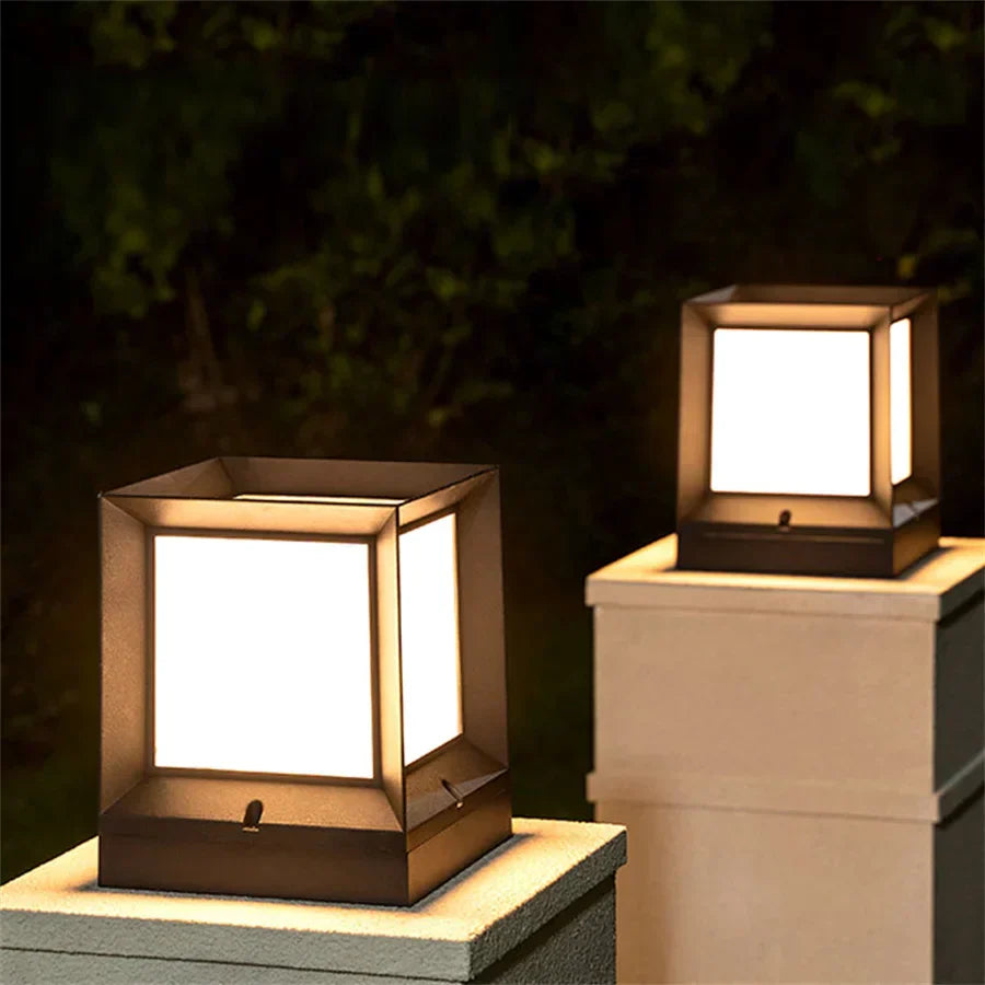 Modern Outdoor Pillar Gate Light