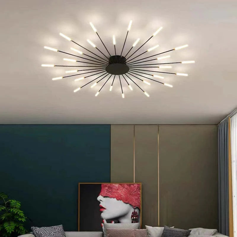 Mid Century Industrial LED Ceiling Light