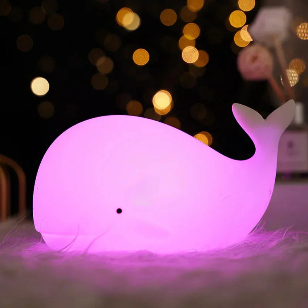 Minimalist Rechargeable Whale Night Table Lamp
