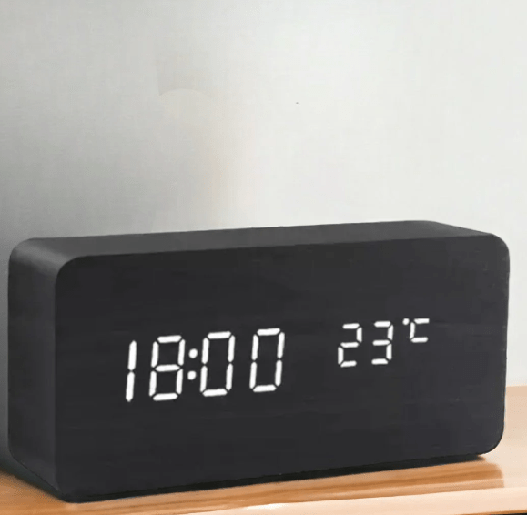 Triangular Table Clock With LED Display