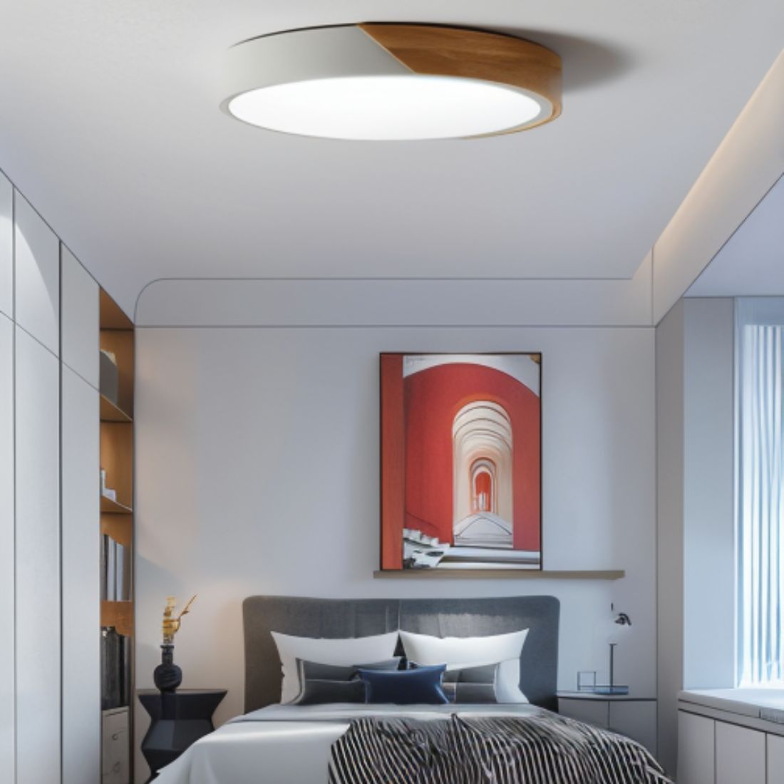 Contemporary Style Dimmable LED Ceiling Light
