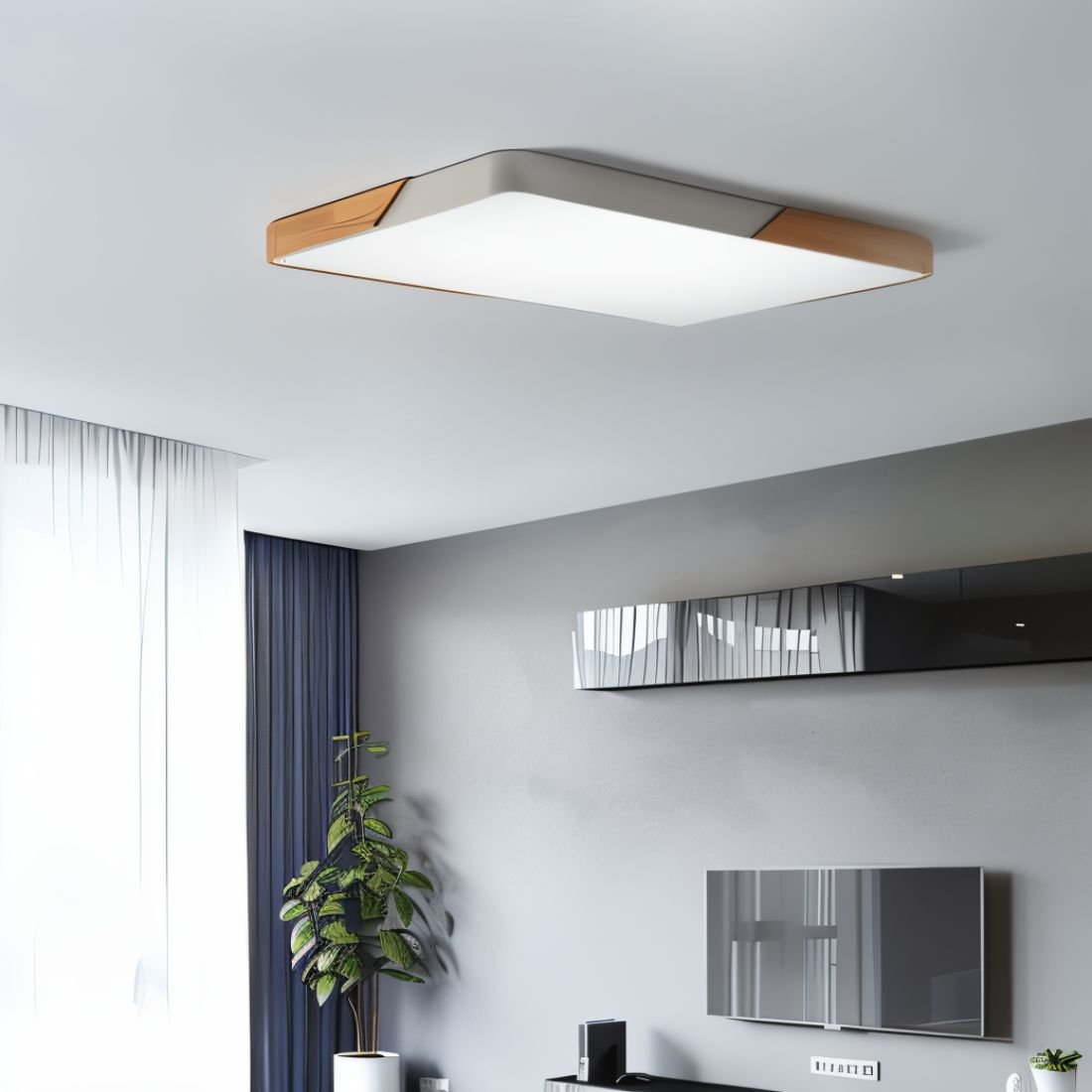 Contemporary Style Dimmable LED Ceiling Light