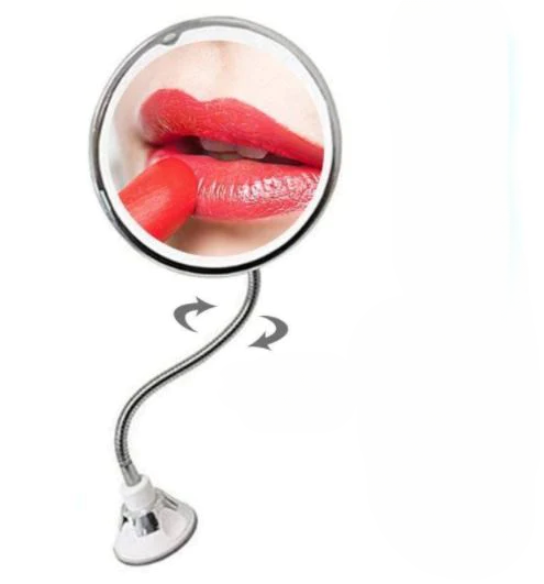 Adjustable Flexible Mirror With Light
