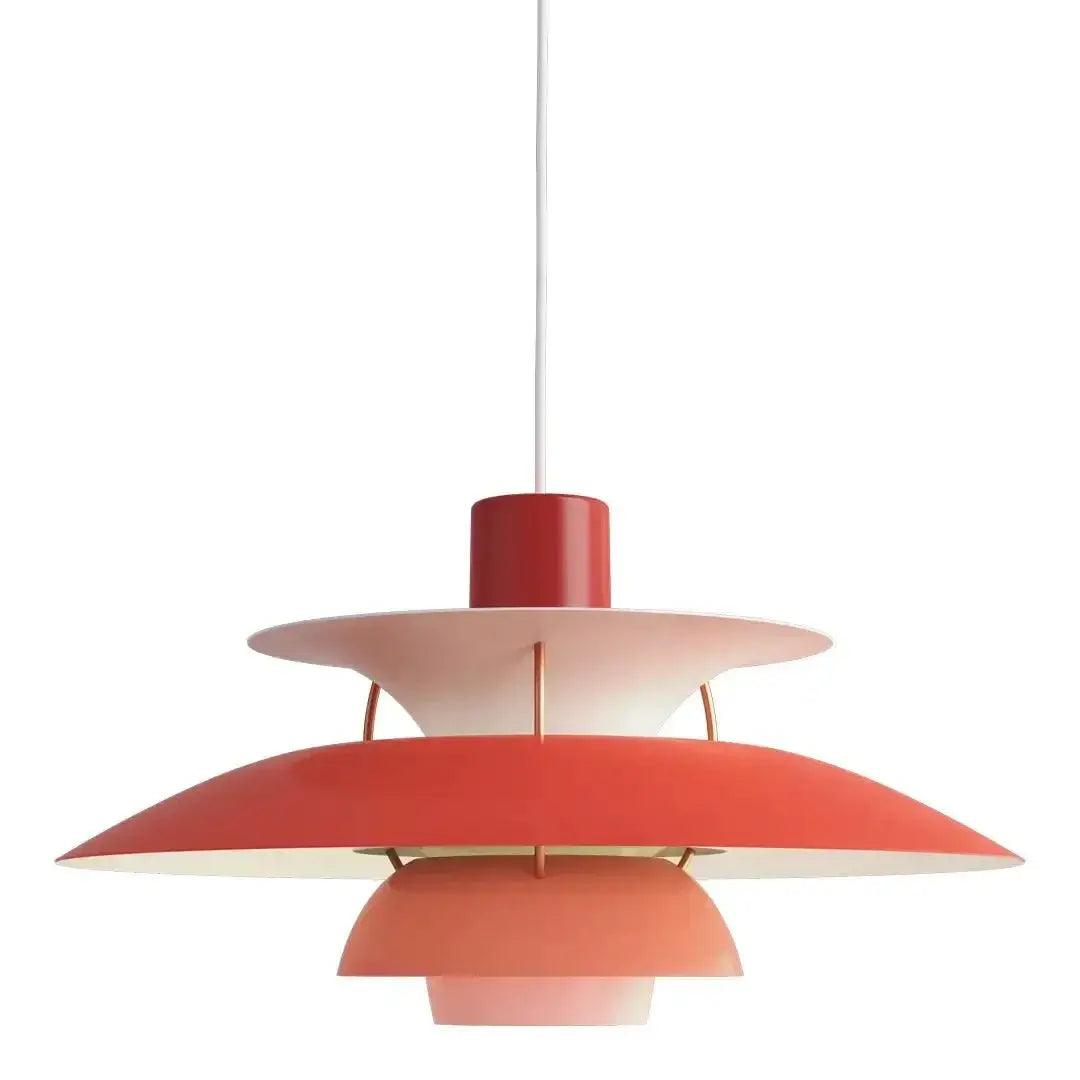 Industrial Art Deco Layered Round Pendant Light