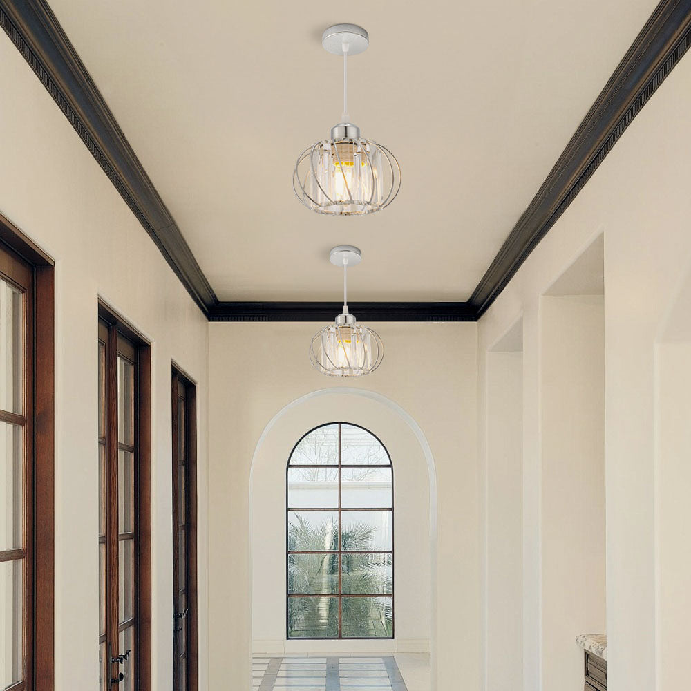 Modern Semi-Flush Mount Ceiling Light for Hallway, Bedroom, and Kitchen