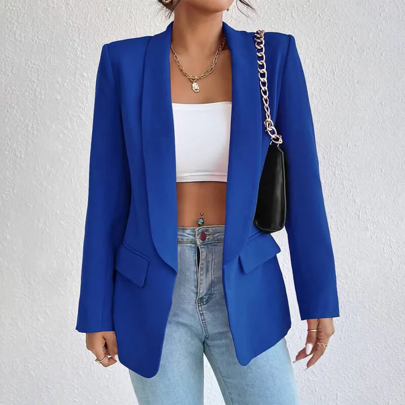 Women's Stylish Lapel Blazer | Open Front