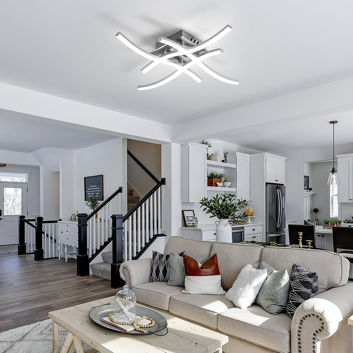 Modern Flush Mount LED Ceiling Light