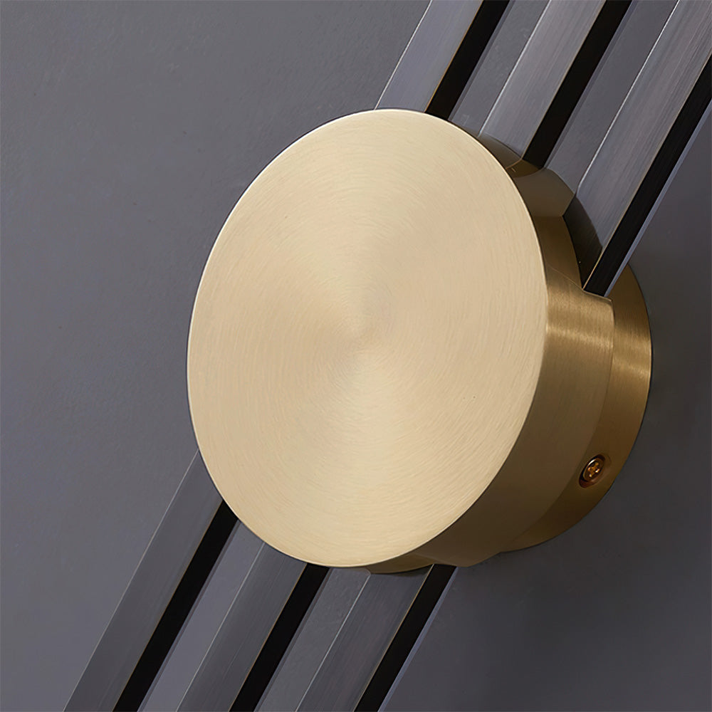 Black and Gold Linear Wall Light for Modern Indoor Lighting