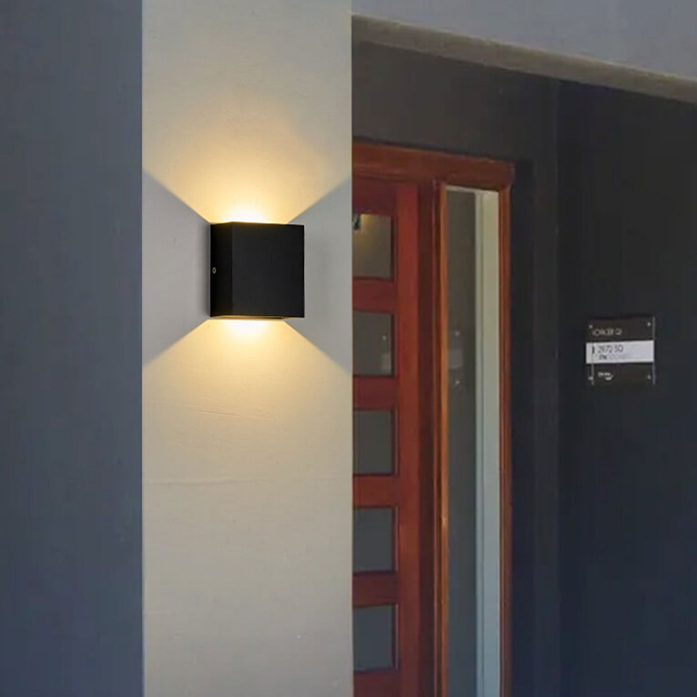 Minimalist Smart LED Wall Light for Outdoor Use