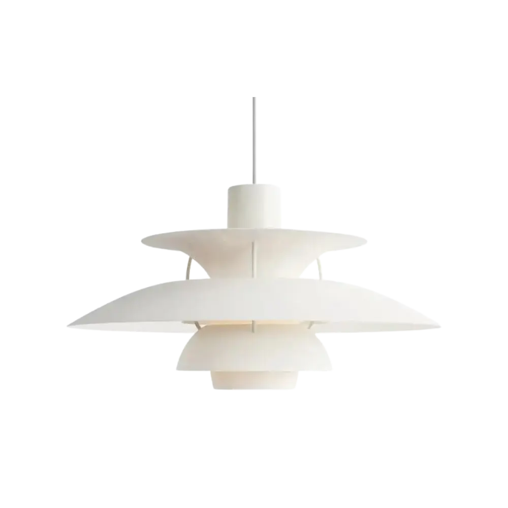 Industrial Art Deco Layered Round Pendant Light