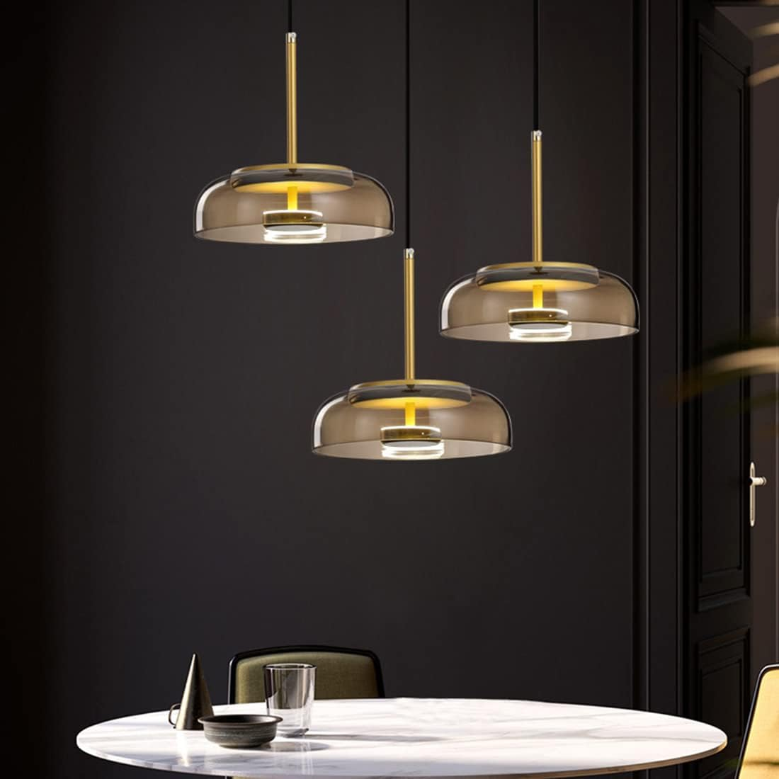 Modern Bowl-Shaped Shade Pendant Light Fixture