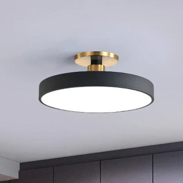 Minimalist Flush Mount Round Ceiling Lamp