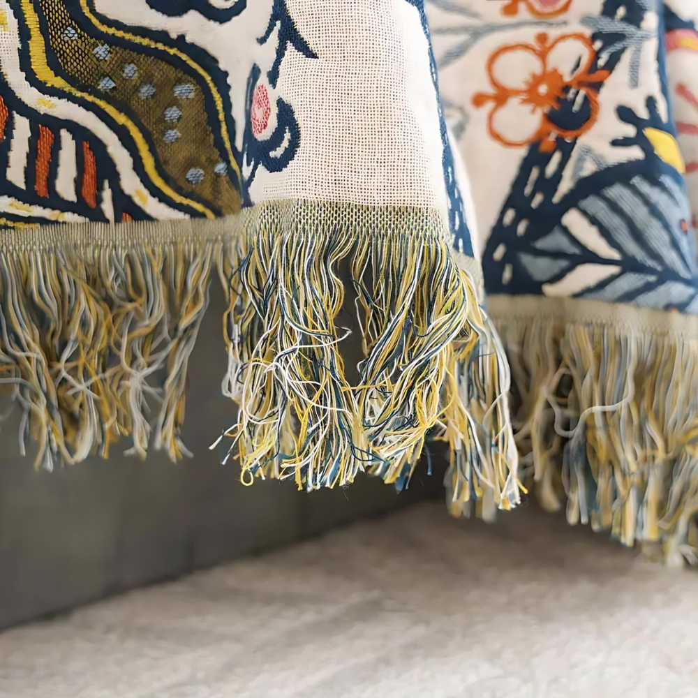 Rustic Stylish Boho Print Throw Blanket