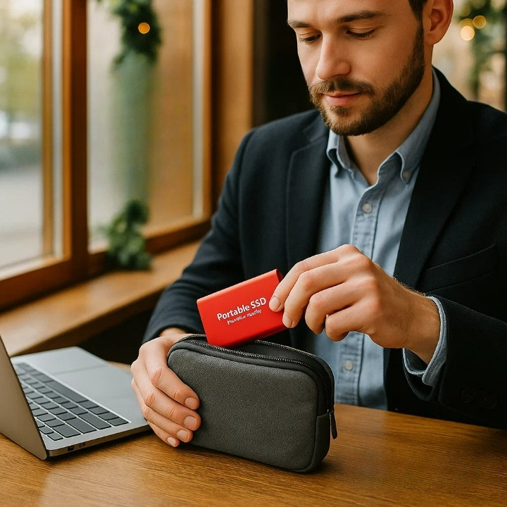 Portable SSD External Hard Storage Drive