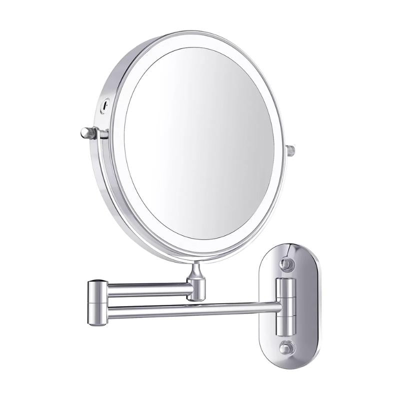 Rechargeable Wall Mounted Makeup Mirror with LED Lights