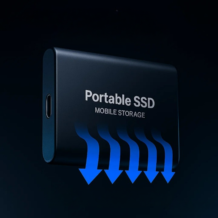 Portable SSD External Hard Storage Drive