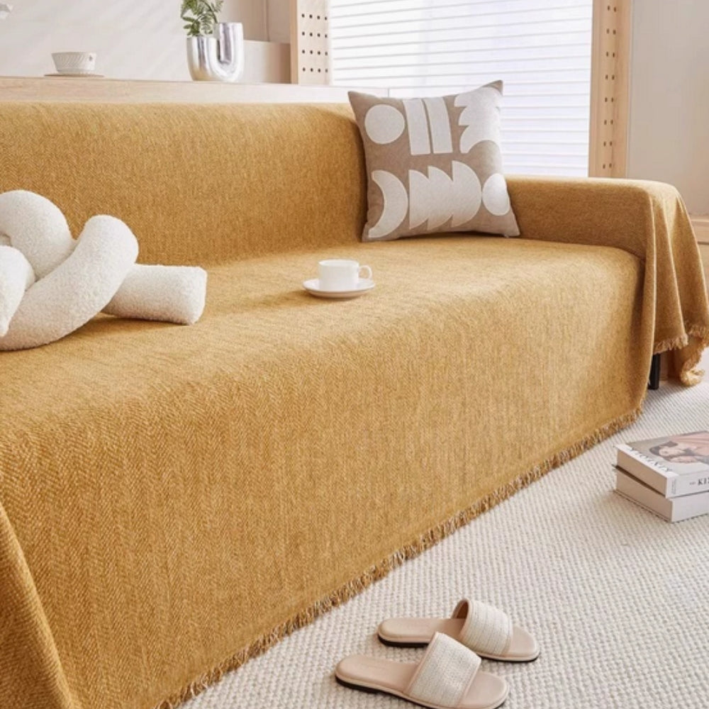 Minimalist Textured Sofa Cover