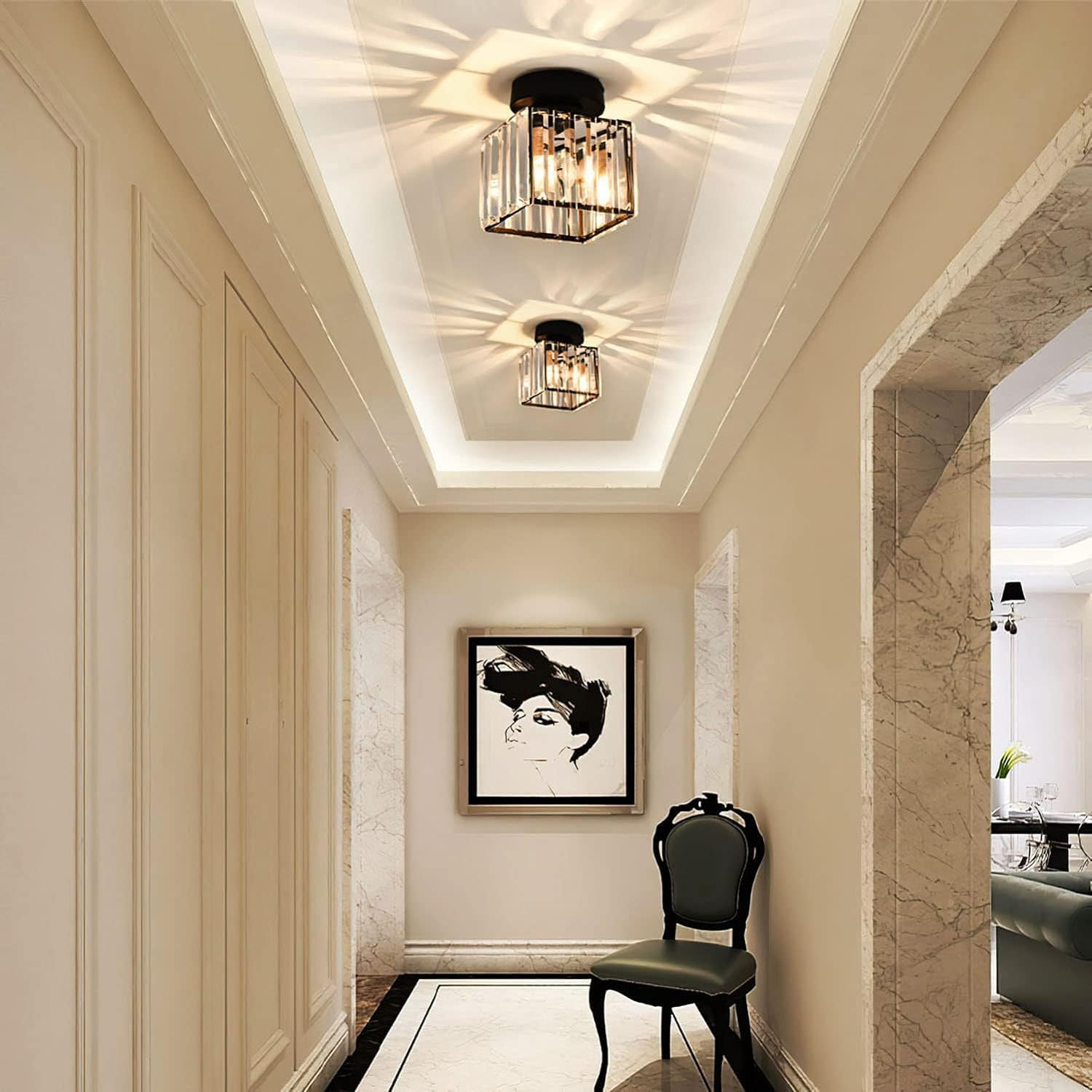 Contemporary Hallway, Entryway, and Porch Ceiling Light