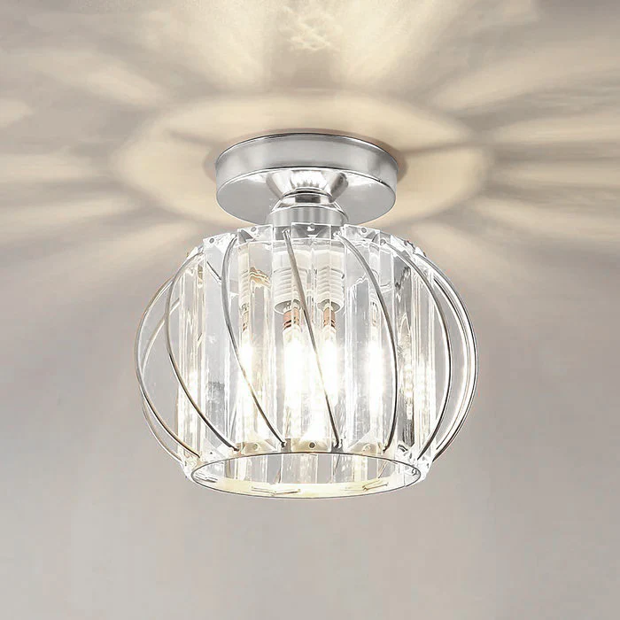 Modern Semi-Flush Mount Ceiling Light for Hallway, Bedroom, and Kitchen