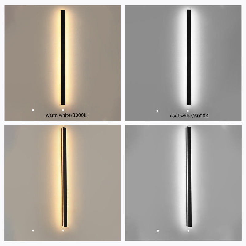 Linear Minimalist LED Outdoor Wall Light