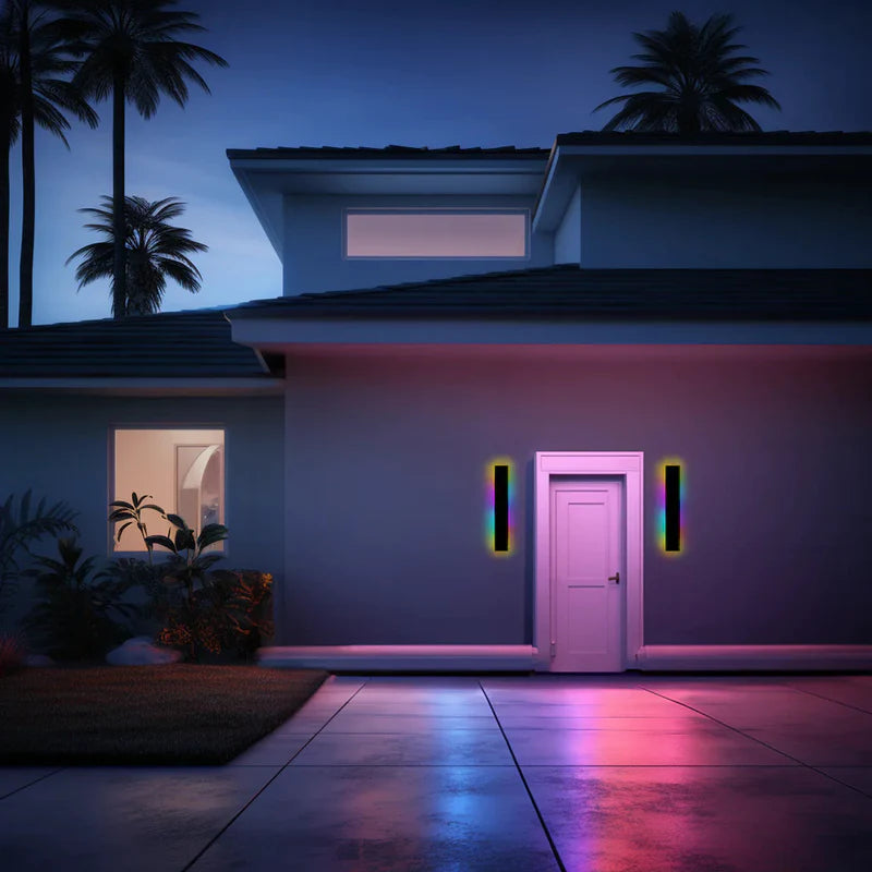 Linear Minimalist LED Outdoor Wall Light