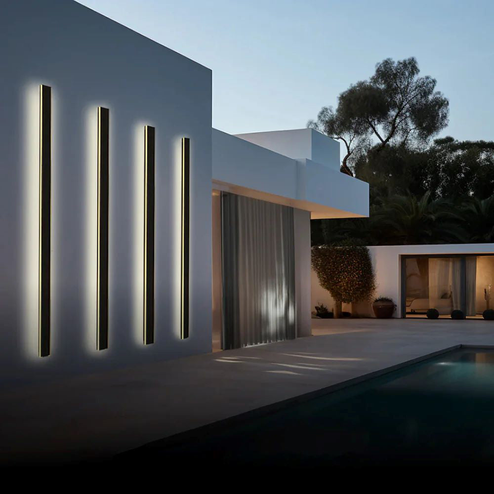 Linear Minimalist LED Outdoor Wall Light