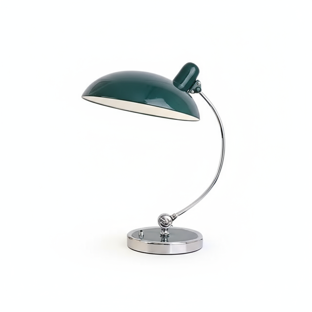 Scandinavian Minimalist Desk Lamp with Adjustable Curved Arm