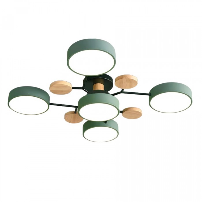 Mid-Century Modern Round Disc LED Ceiling Light