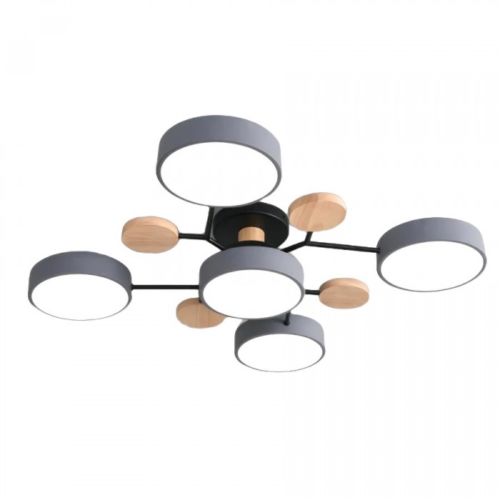 Mid-Century Modern Round Disc LED Ceiling Light