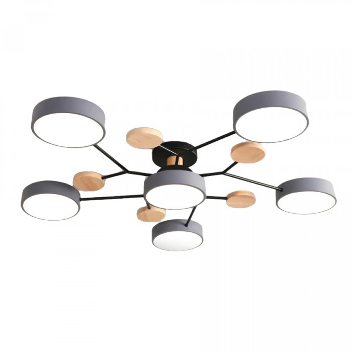Mid-Century Modern Round Disc LED Ceiling Light