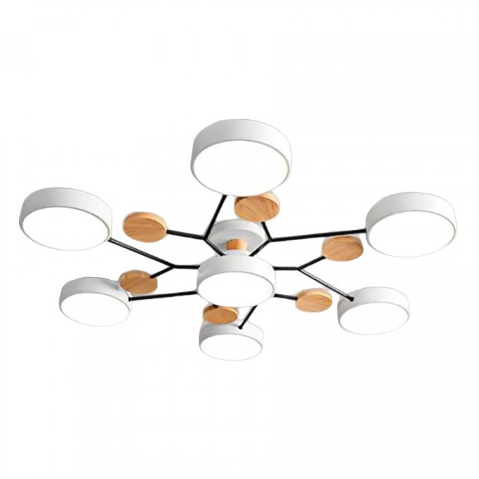 Mid-Century Modern Round Disc LED Ceiling Light