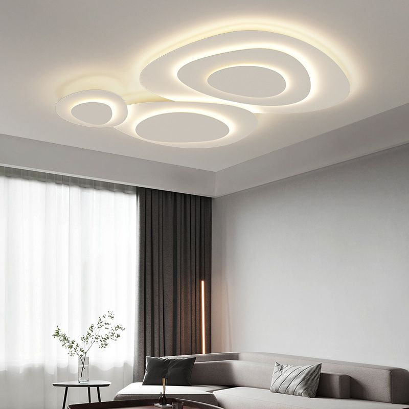 Contemporary Triangular LED Flush Mount Ceiling Light