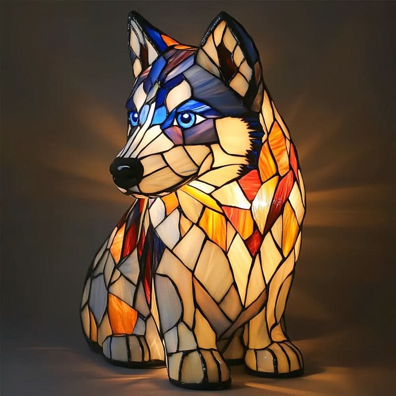 Minimalist Artistic LED Dog Breed Table Lamp