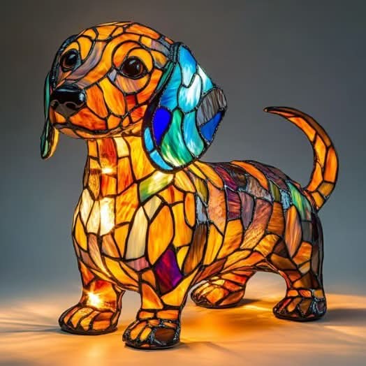 Minimalist Artistic LED Dog Breed Table Lamp