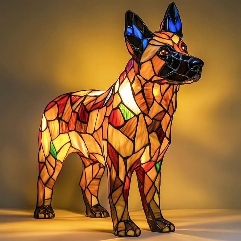 Minimalist Artistic LED Dog Breed Table Lamp