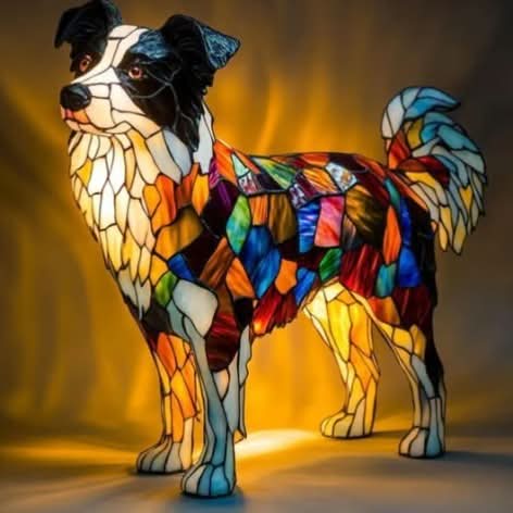 Minimalist Artistic LED Dog Breed Table Lamp