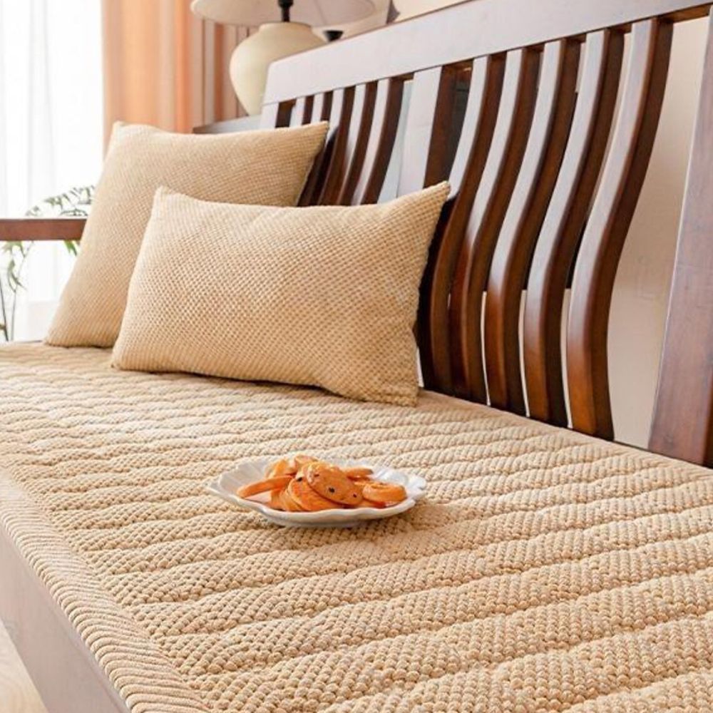 Textured Sofa Throw Cover