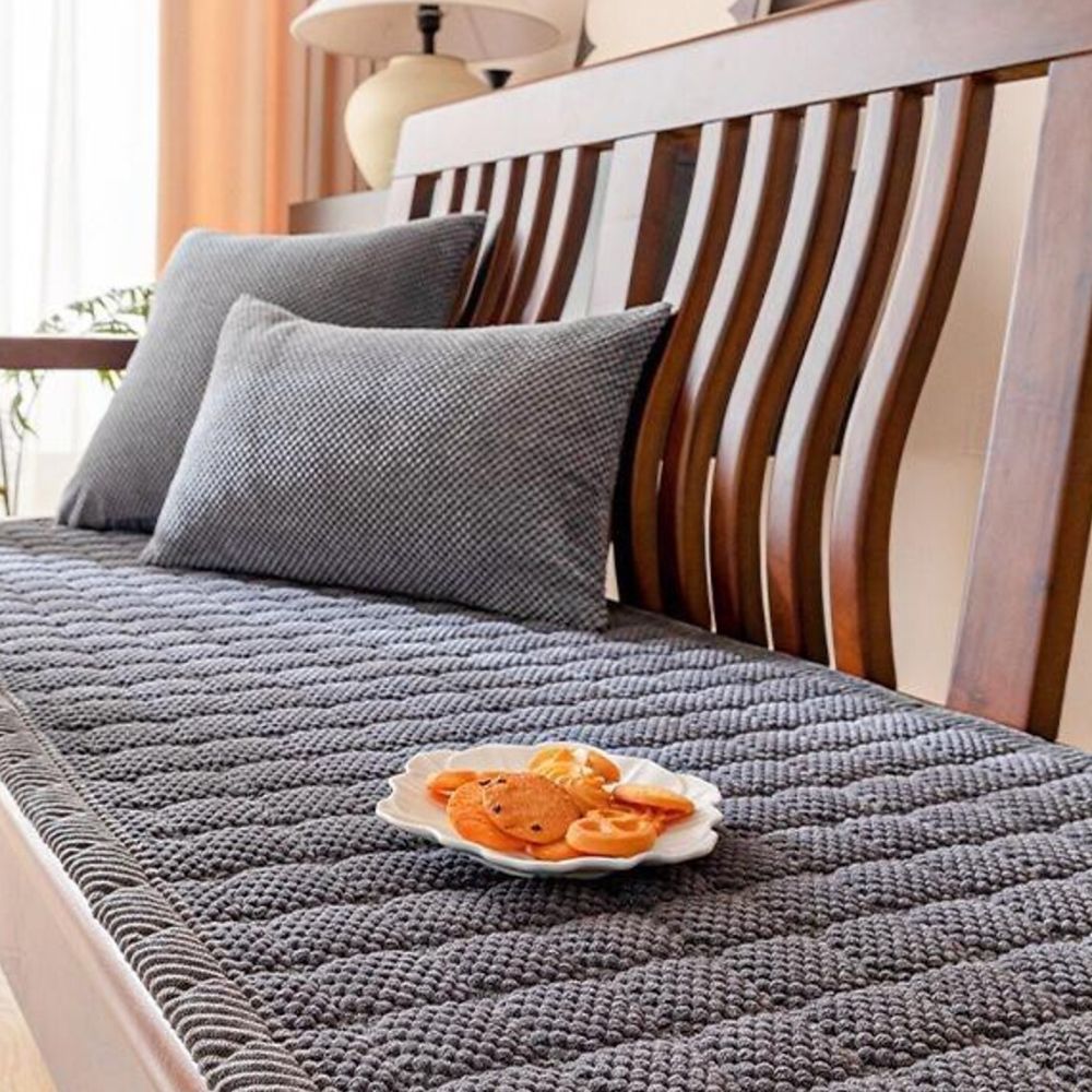 Textured Sofa Throw Cover