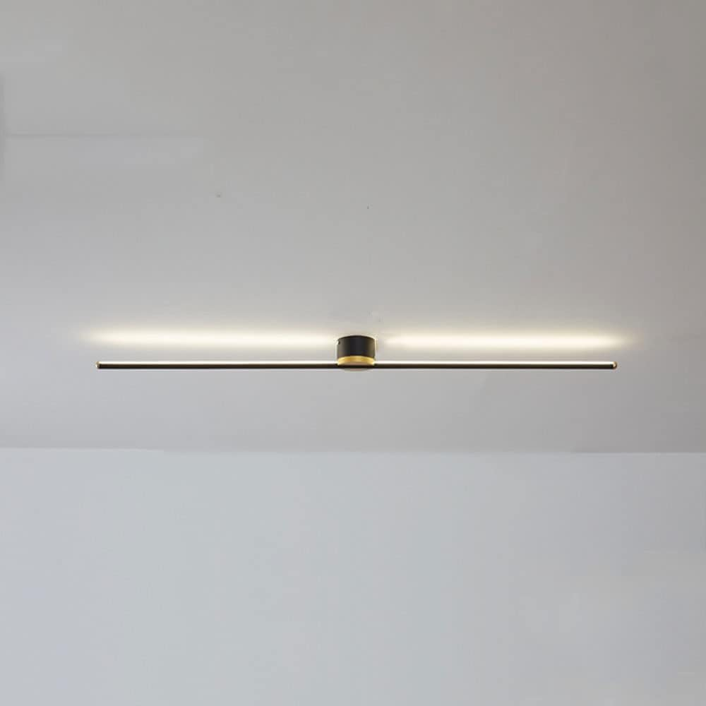 Modern Linear LED Semi Flush Mount Ceiling Light